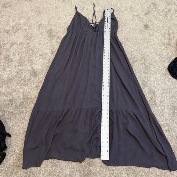 Rhea L/XL  Princess flowy strappy maxi dress Peppercorn D1 2346 - Picture 2 of 10